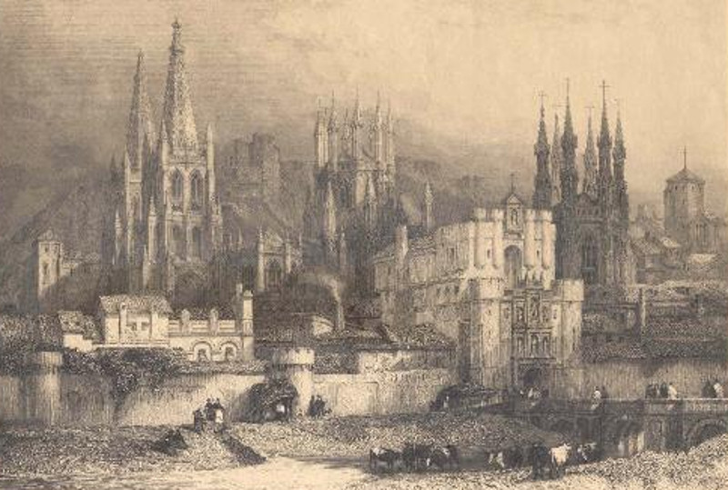 Grabado catedral de Burgos