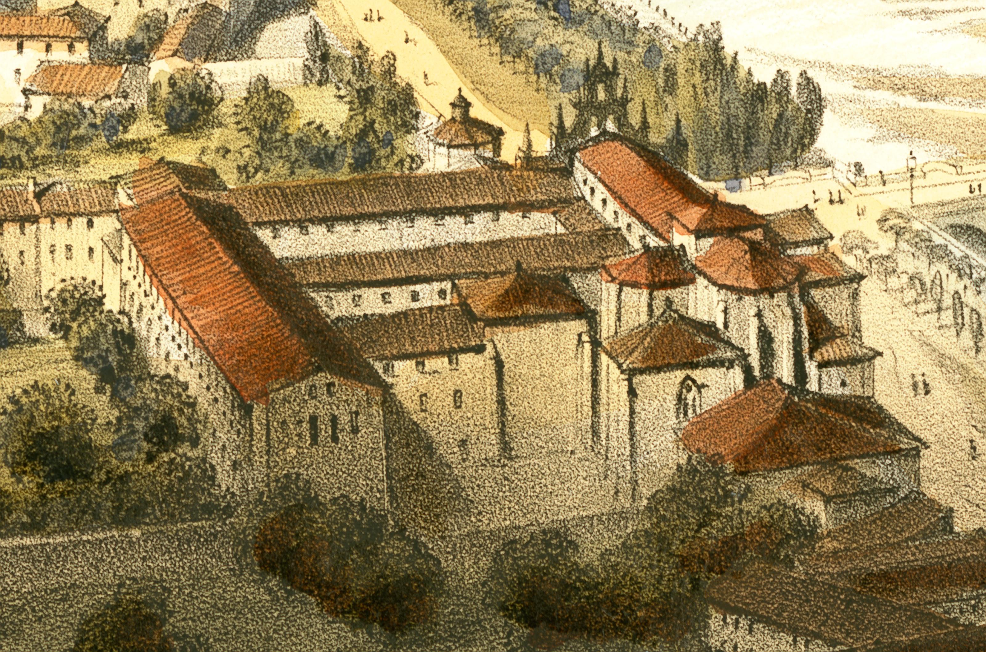 convento carmen dibujo burgos antiguo
