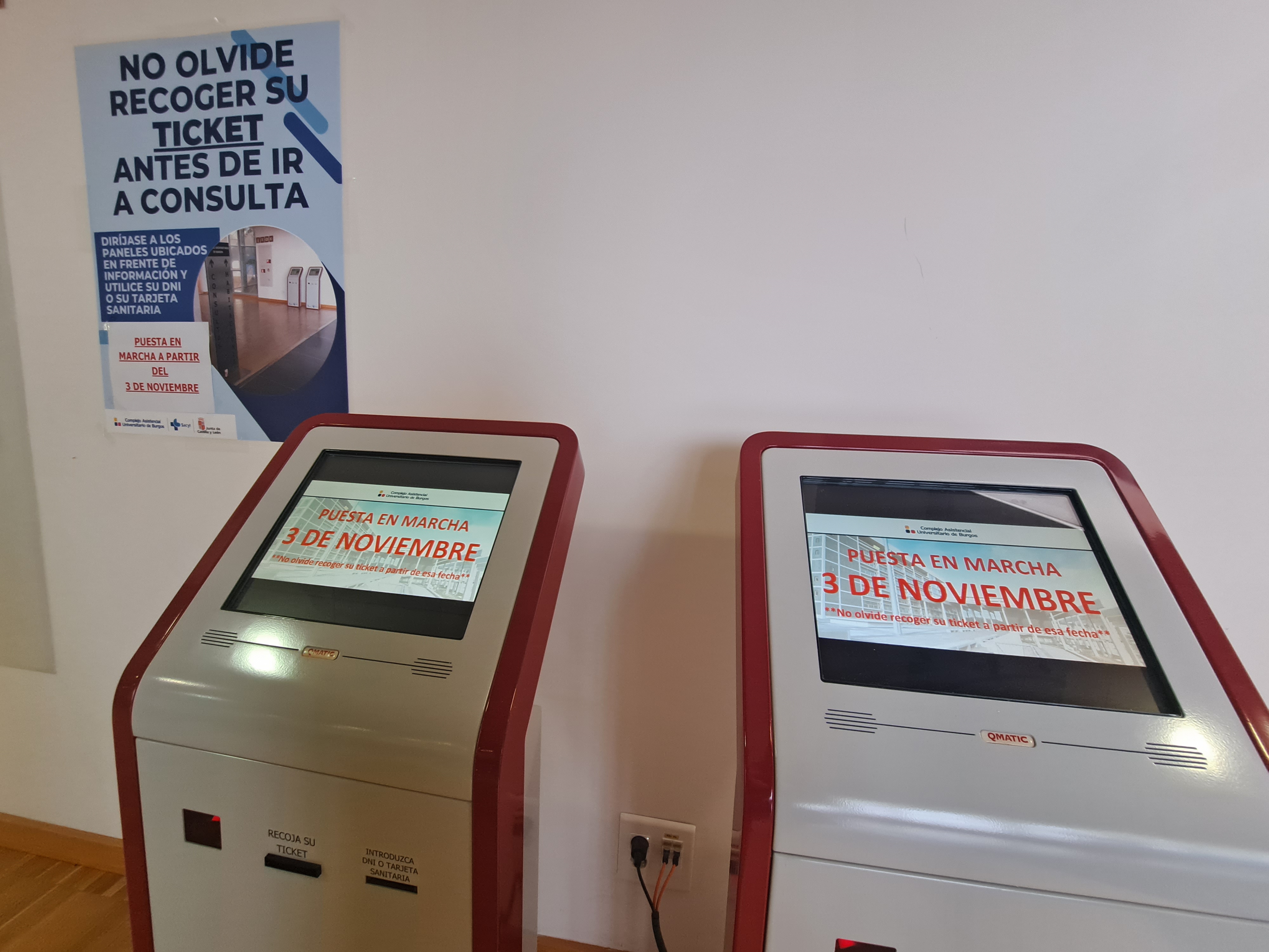 Dispensador ticket hubu cita medica