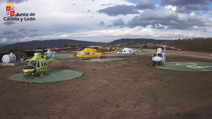 base aérea helicopteros incendio forestal