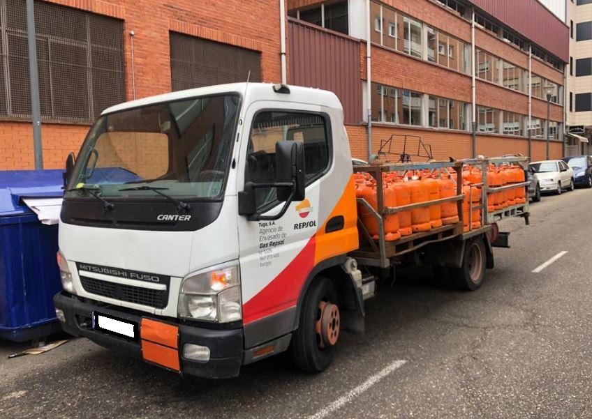 transporte mercancias butano