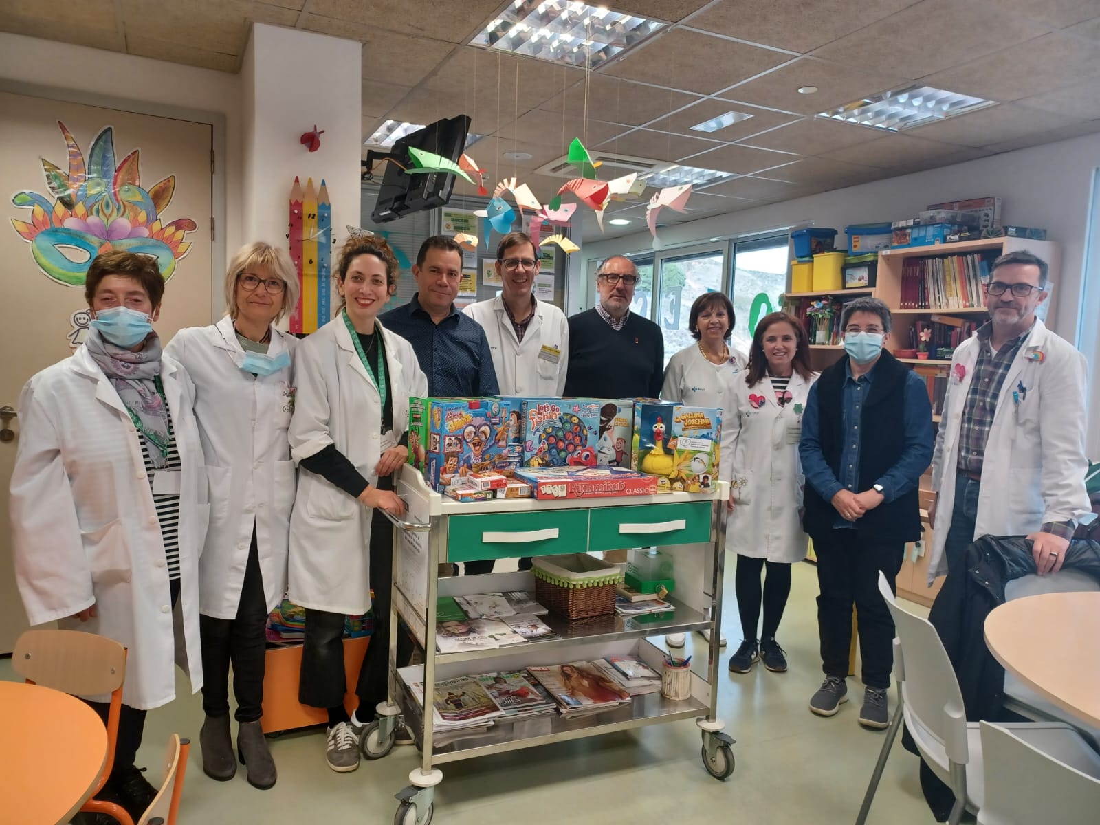 Donación juguetes HUBU cáncer