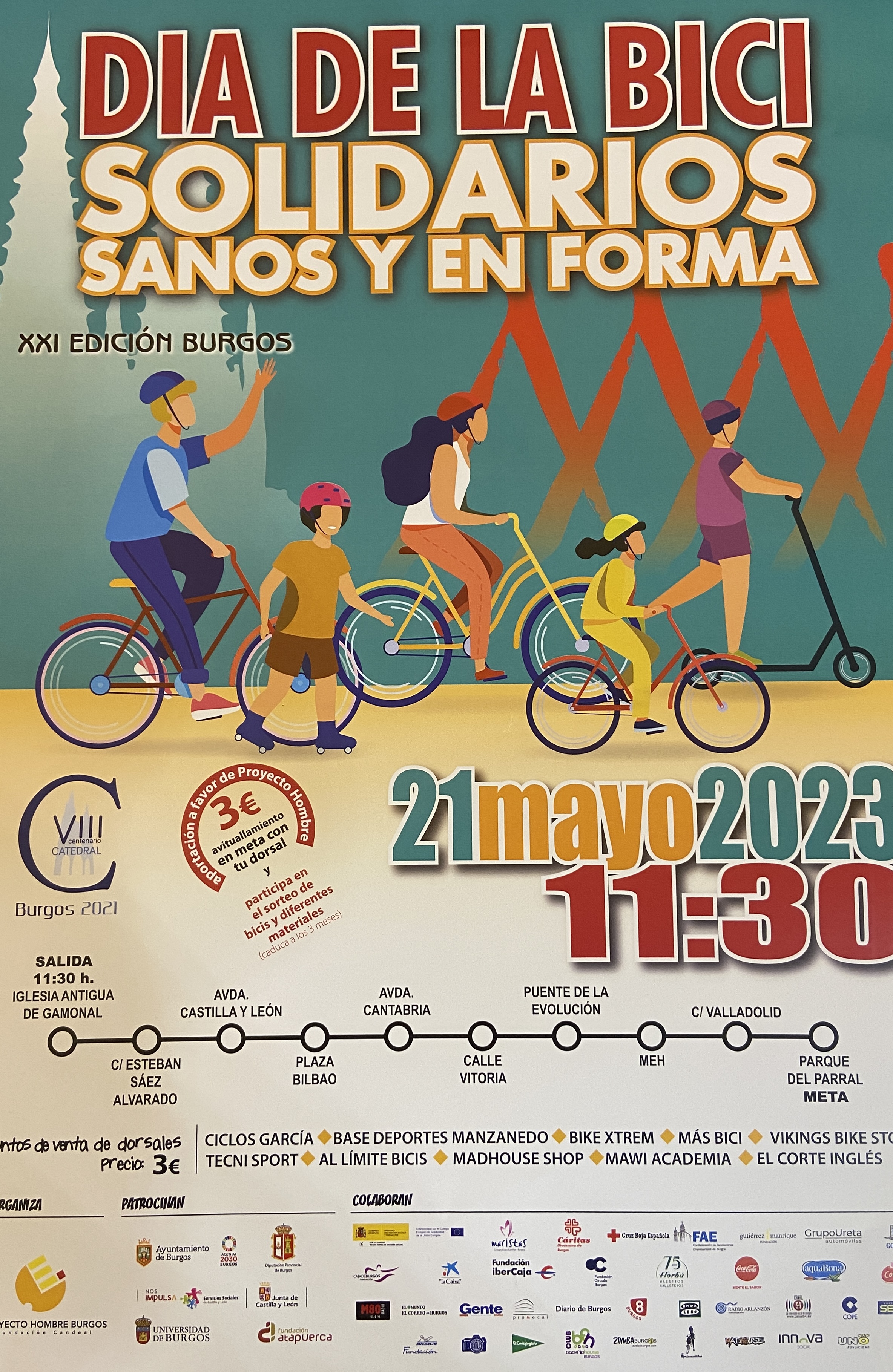 Cartel día de la bici 2023