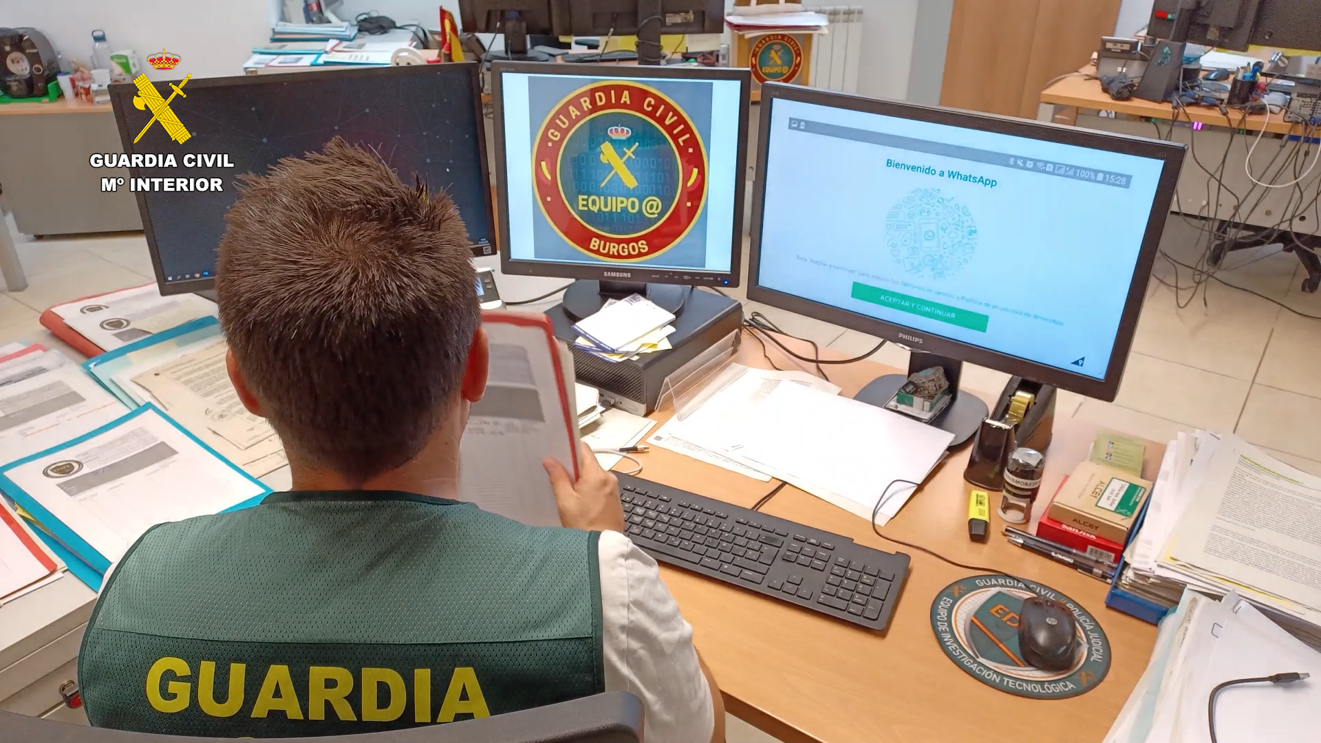guardia civil burgos ordenador estafa whatsap