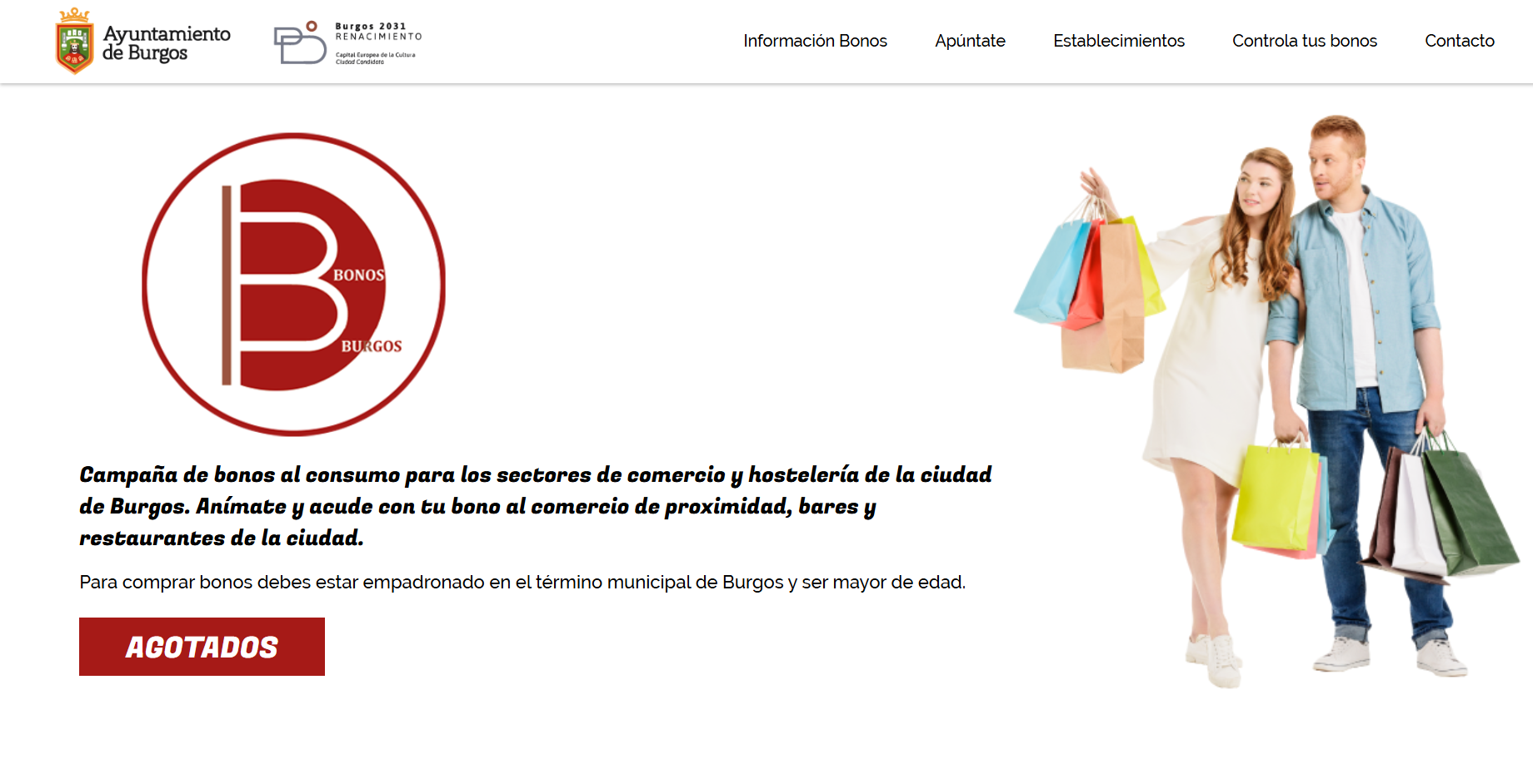 AGOTADOS BONOS AL CONSUMO