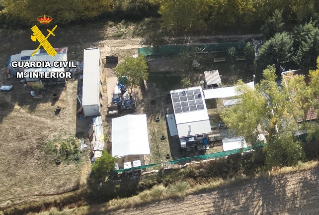 Ponen a disposición judicial a dos personas por edificar ilegalmente 240 m2 en suelo rústico en Burgos