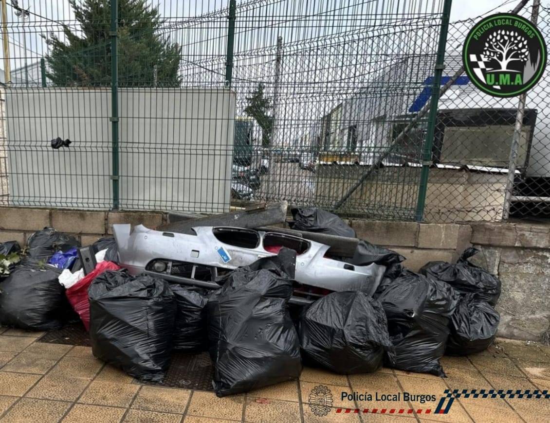 Vertidos ilegales Polígono Gamonal