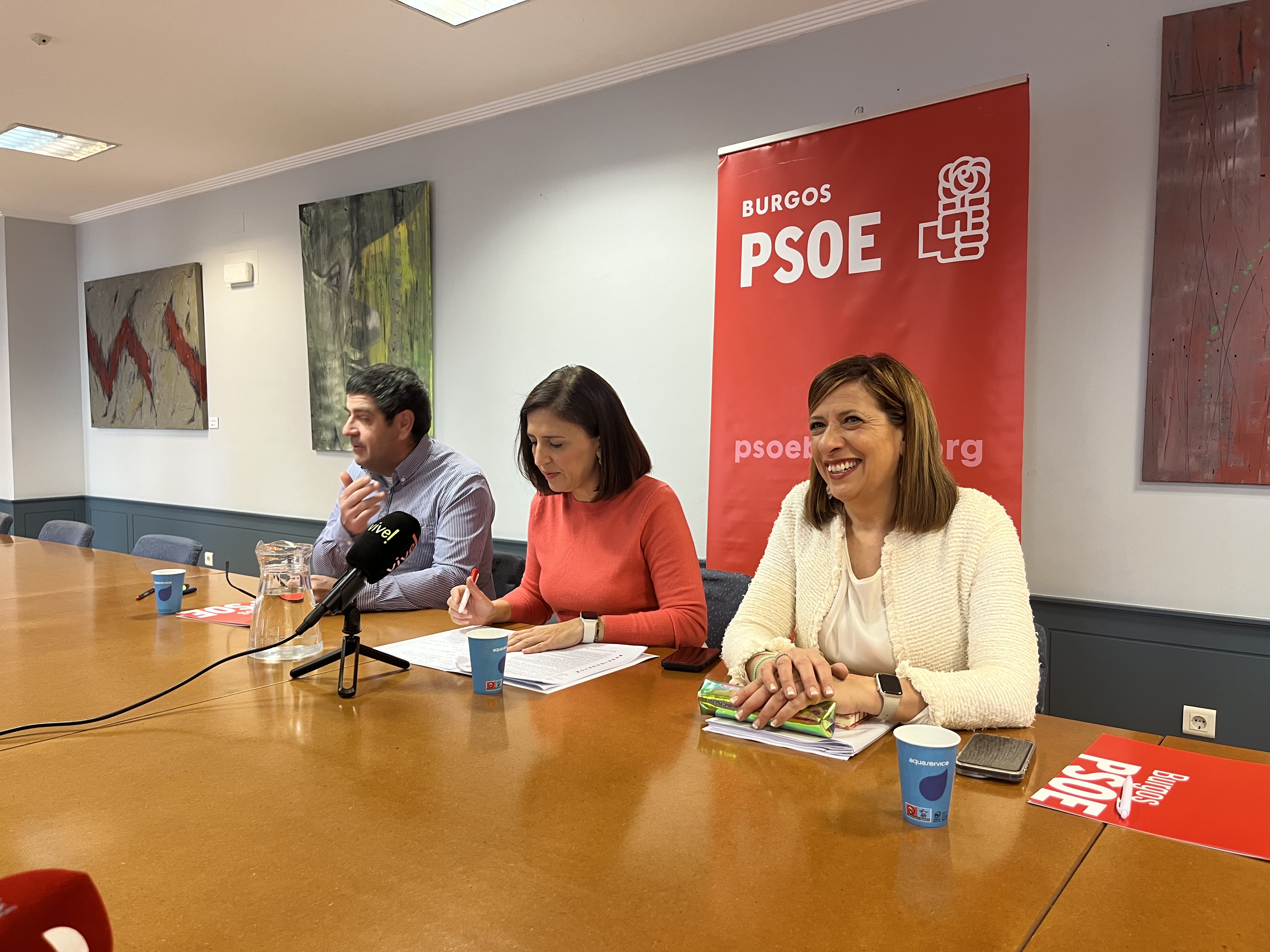 Esther Peña, Javier Lezcano y Nuria Barrio