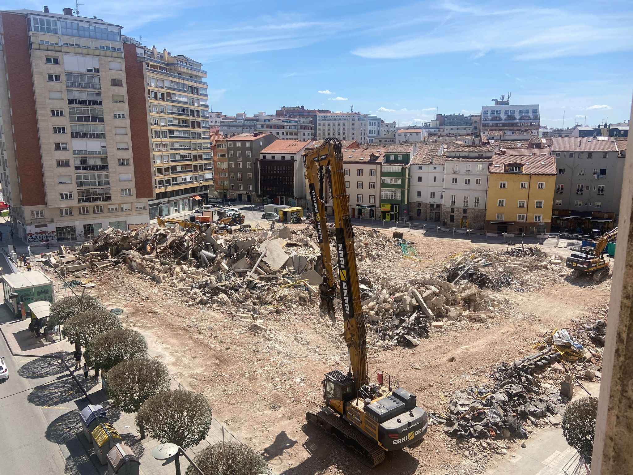 Obras Mercado Norte desde arriba