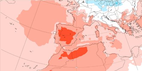 mapa calor españa