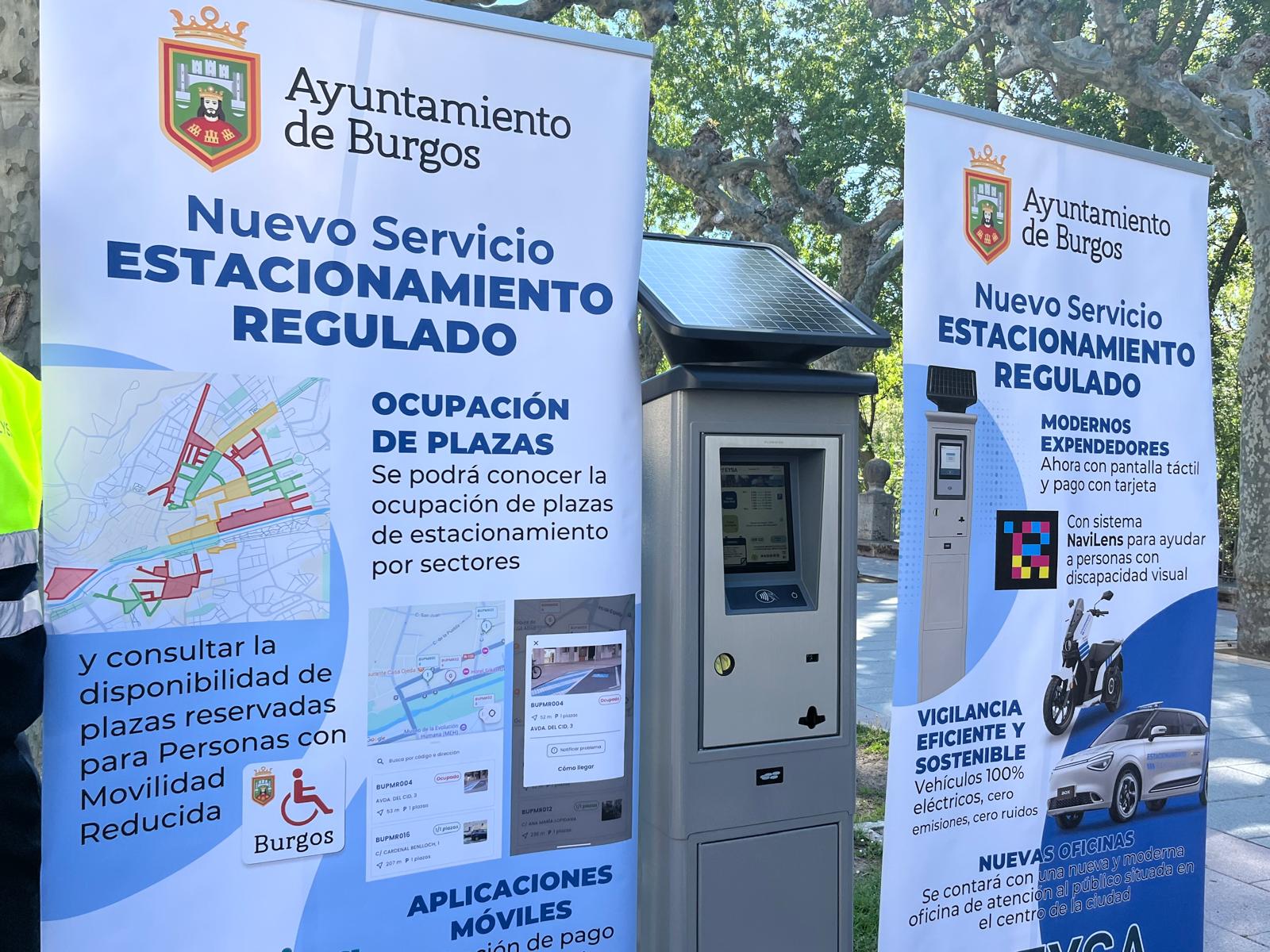Nuevos parquímetros Burgos