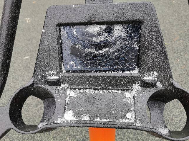 Actos vandálicos en el nuevo gimnasio al aire libre del aparcamiento del Silo, en Burgos