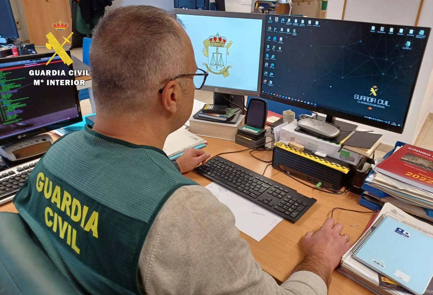 GUARDIA CIVIL DELITO SEXUAL ORDENADOR